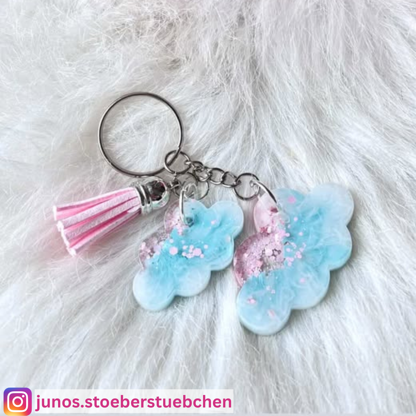 Schlüsselanhänger 2er Wolken