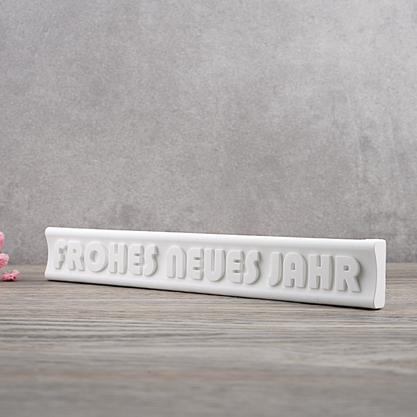 Silikon Gießform Klötzchen "Frohes neues Jahr"