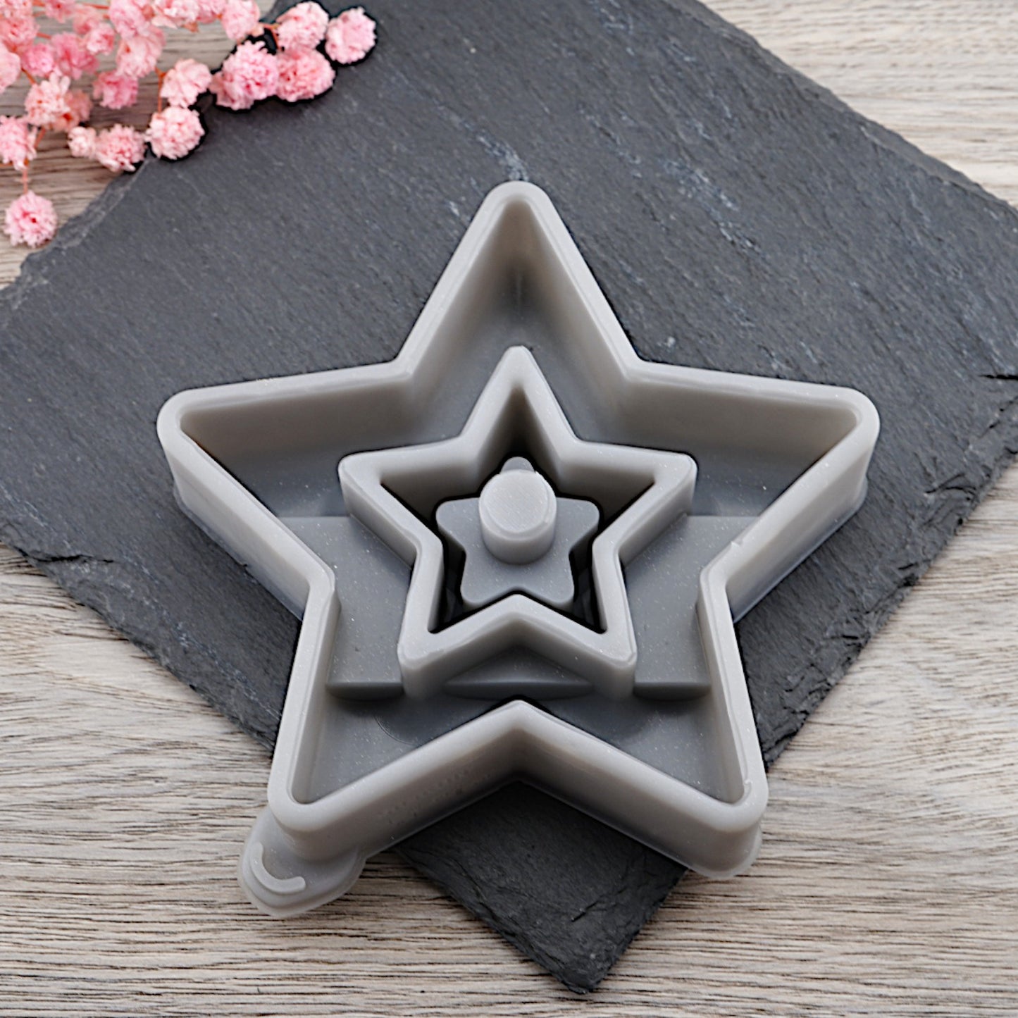 Stern/Klötzchen Silikon Gießform