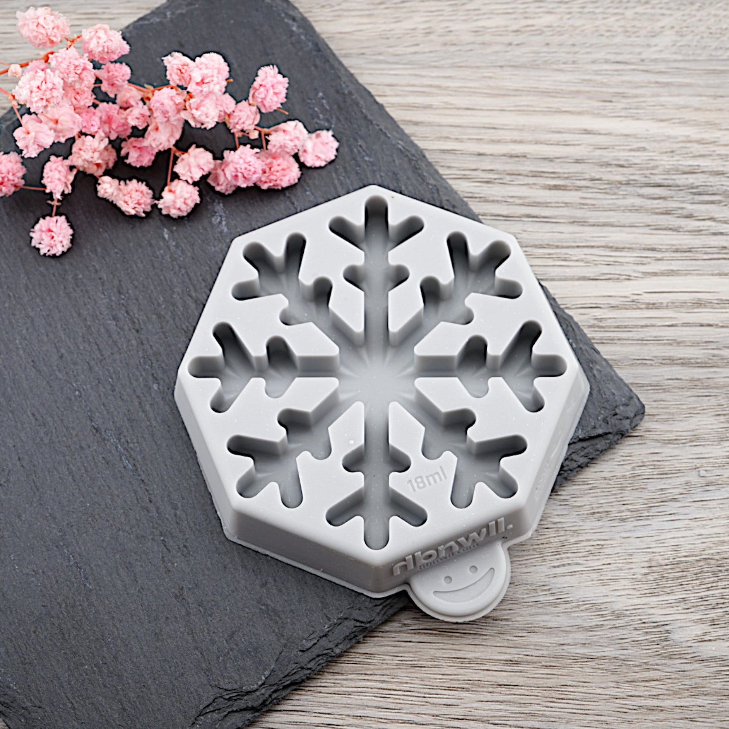 Silikon Gießform Schneeflocke