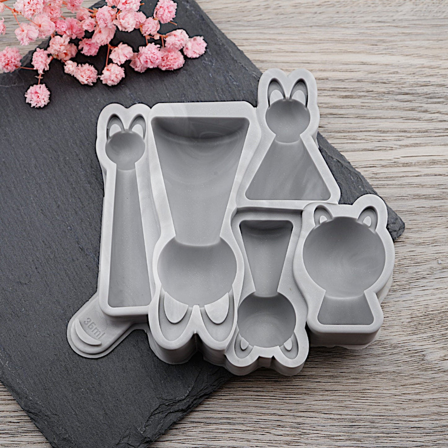 Silikon Gießform Katzenfamilie