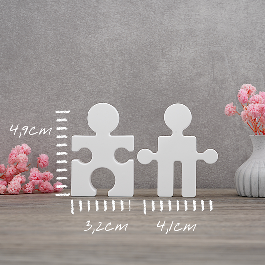 Puzzle Paar Silikon Gießform