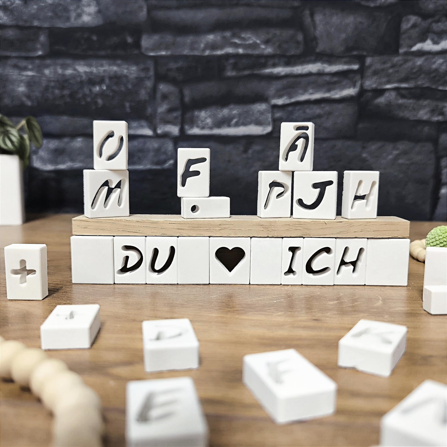 Silikon-Gießform "Buchstaben Board"