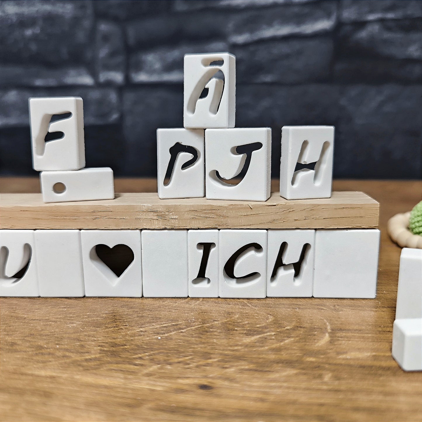 Silikon-Gießform "Buchstaben Board"