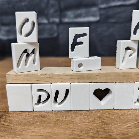 Silikon-Gießform "Buchstaben Board"