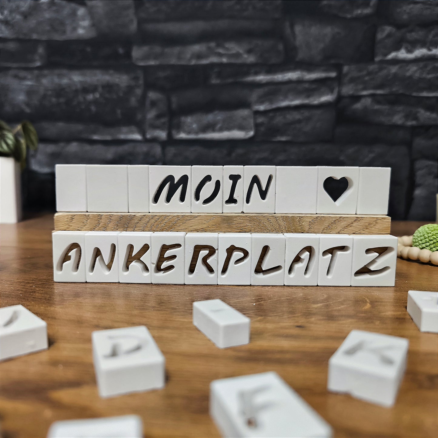 Silikon-Gießform "Buchstaben Board"