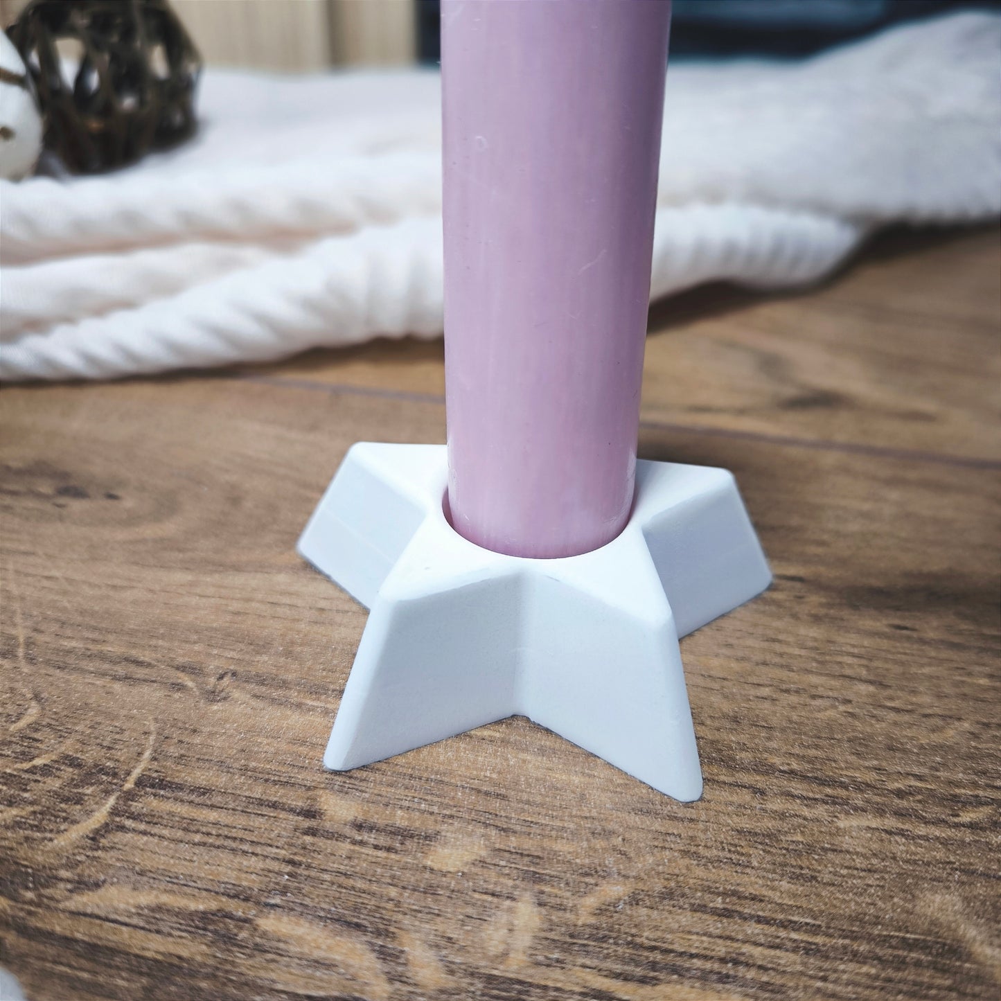 Silikon Gießform Kerzenständer Stern