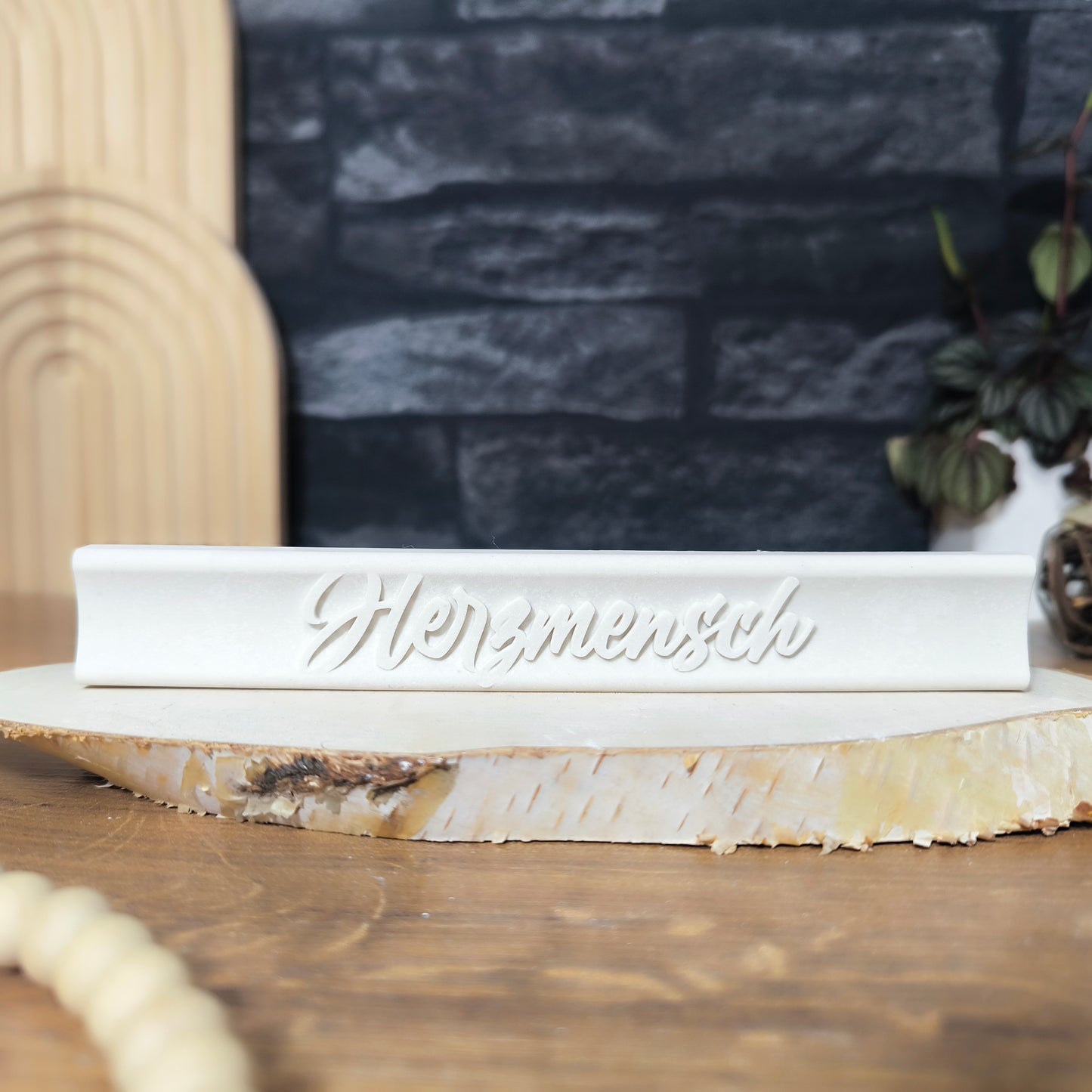 Silikon Gießform Klötzchen "Herzmensch"