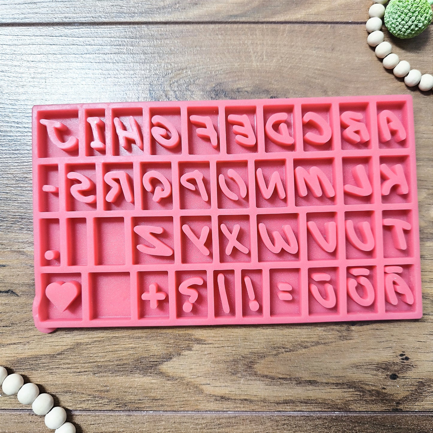 Silikon-Gießform "Buchstaben Board"