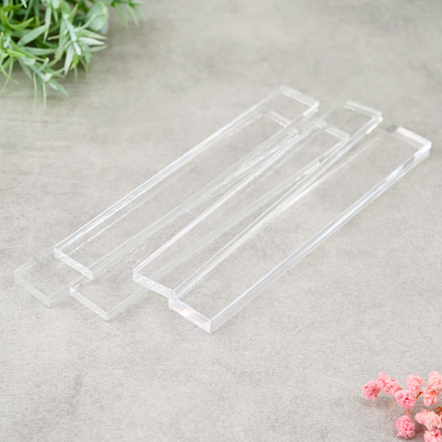 Acryl Klötzchen klar 16cm 5 Stück