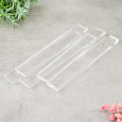 Acryl Klötzchen klar 16cm 5 Stück