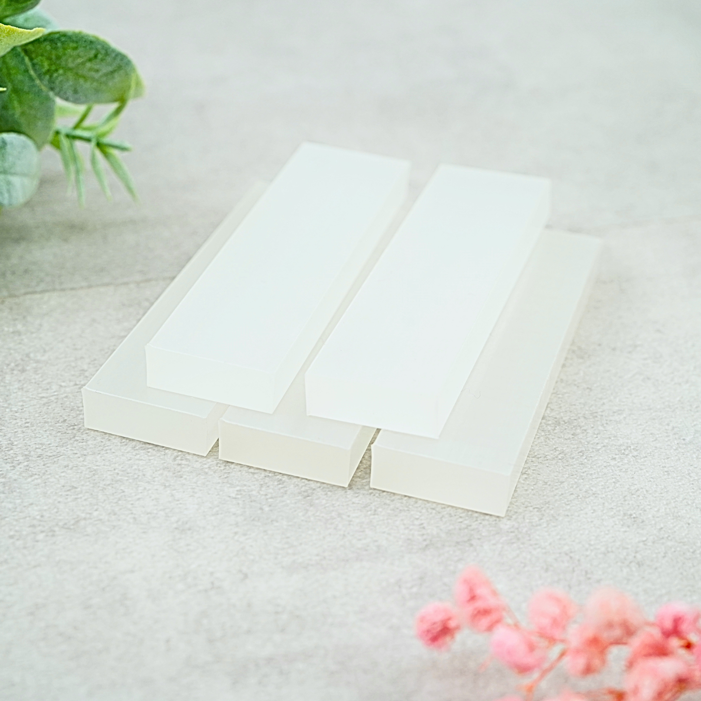 Acryl Klötzchen matt 8cm 5Stück