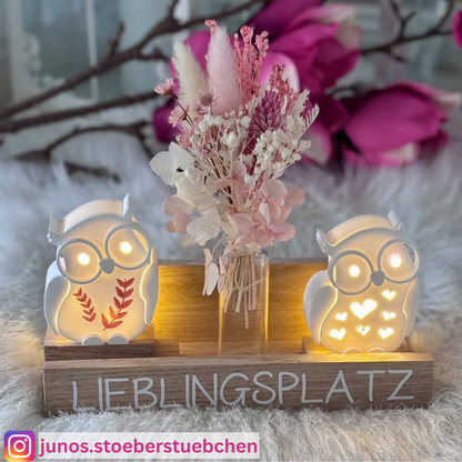 EMMA Eule "mittel" 6cm - Lichtkörper [Silikon-Gießform]