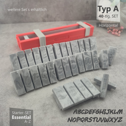 Letterino · Starter-Set · Essential · Typ A · Horizontal · A–Z