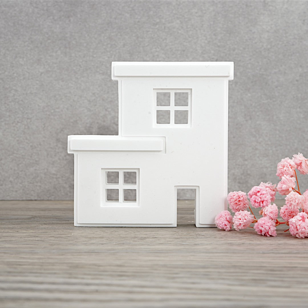 Silikon Gießform moderne 4er Häuser