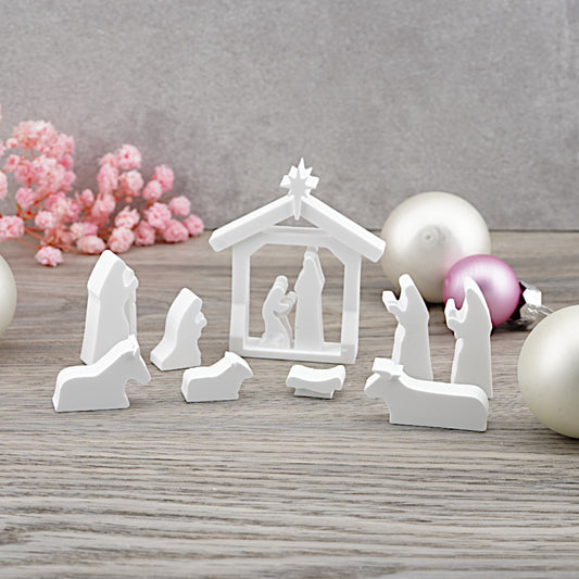 Silikon Gießform Mini Krippe/ EC- Karten Format