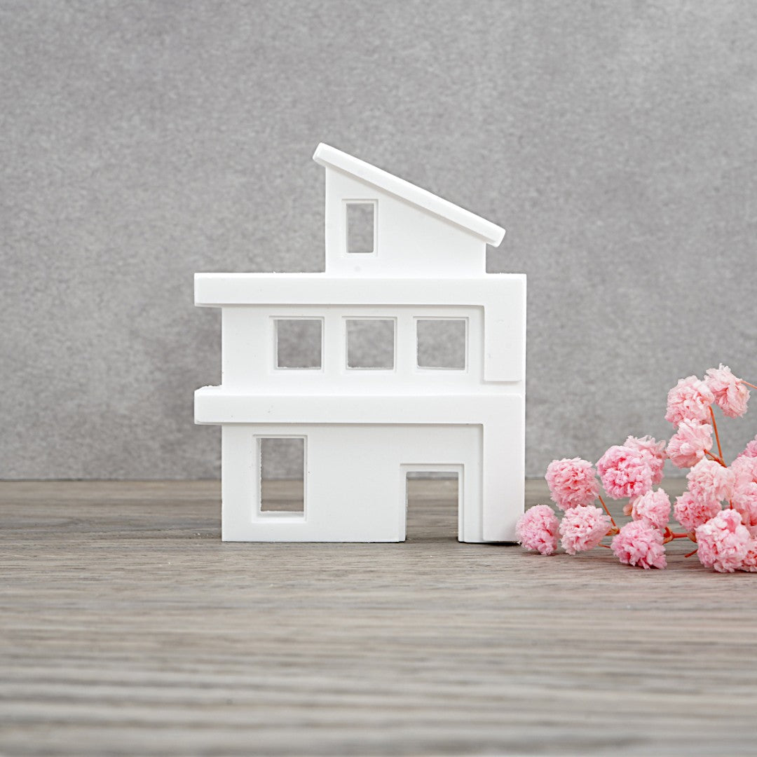 Silikon Gießform moderne 4er Häuser