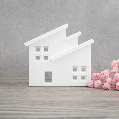 Silikon Gießform moderne 4er Häuser