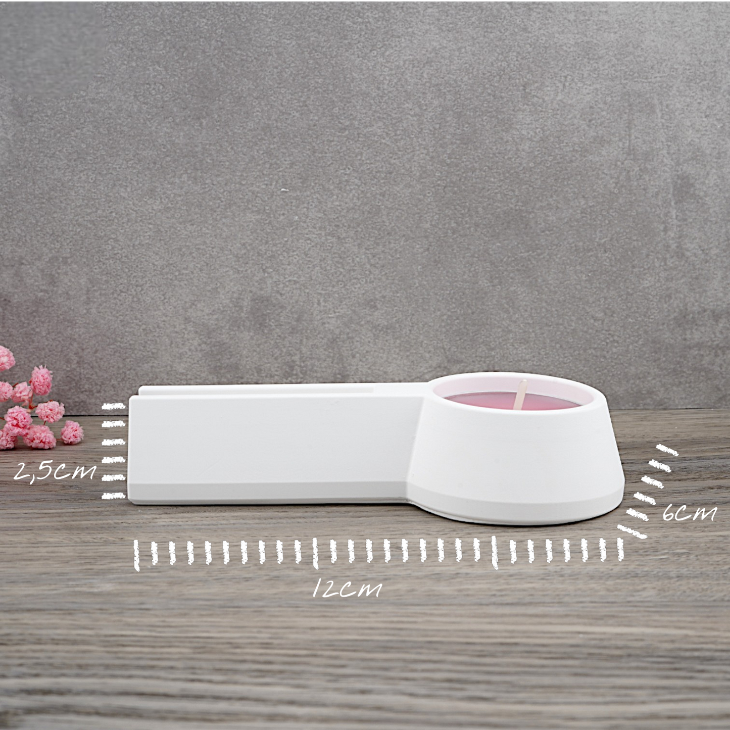 Silikon- Gießform Teelichthalter/Einschieber