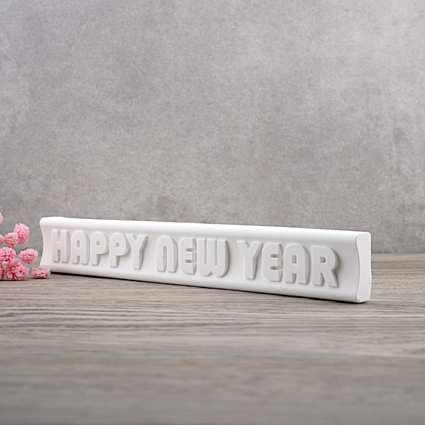 Silikon Gießform Klötzchen "Happy New Year"