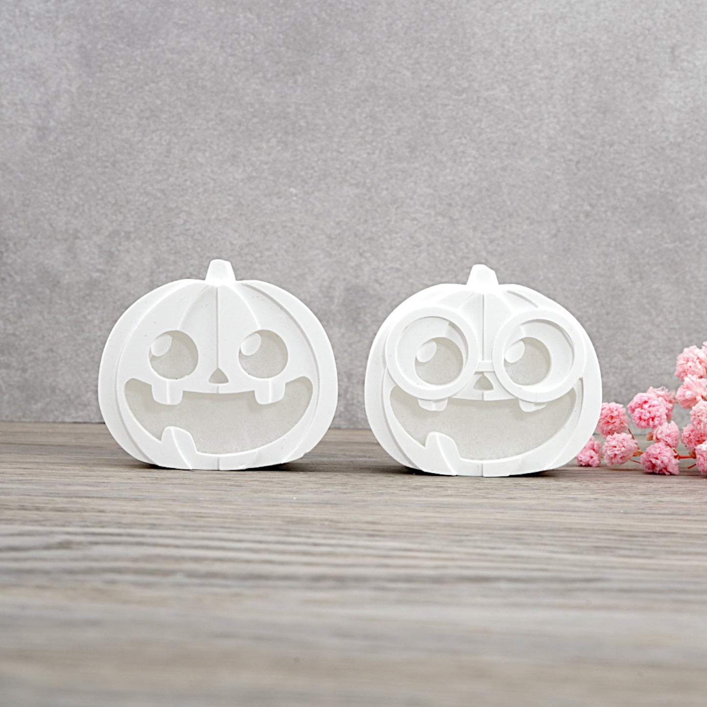 Kürbis mit oder ohne Brille [Silikon Gießform]