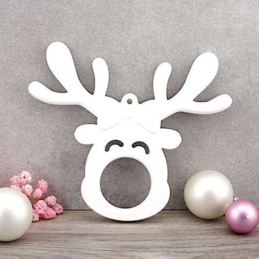 Silikon-Gießform Elch mit Schleife für Rocher, Lindt Kugel