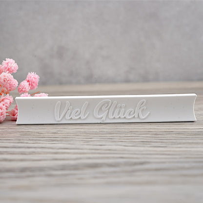 Klötzchen · Mini · "Viel Glück"