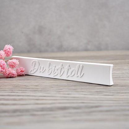 Klötzchen · Mini · "Du bist toll"