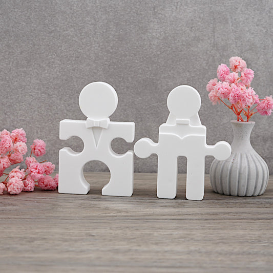 Brautpaar Puzzle klein [Silikon Gießform]