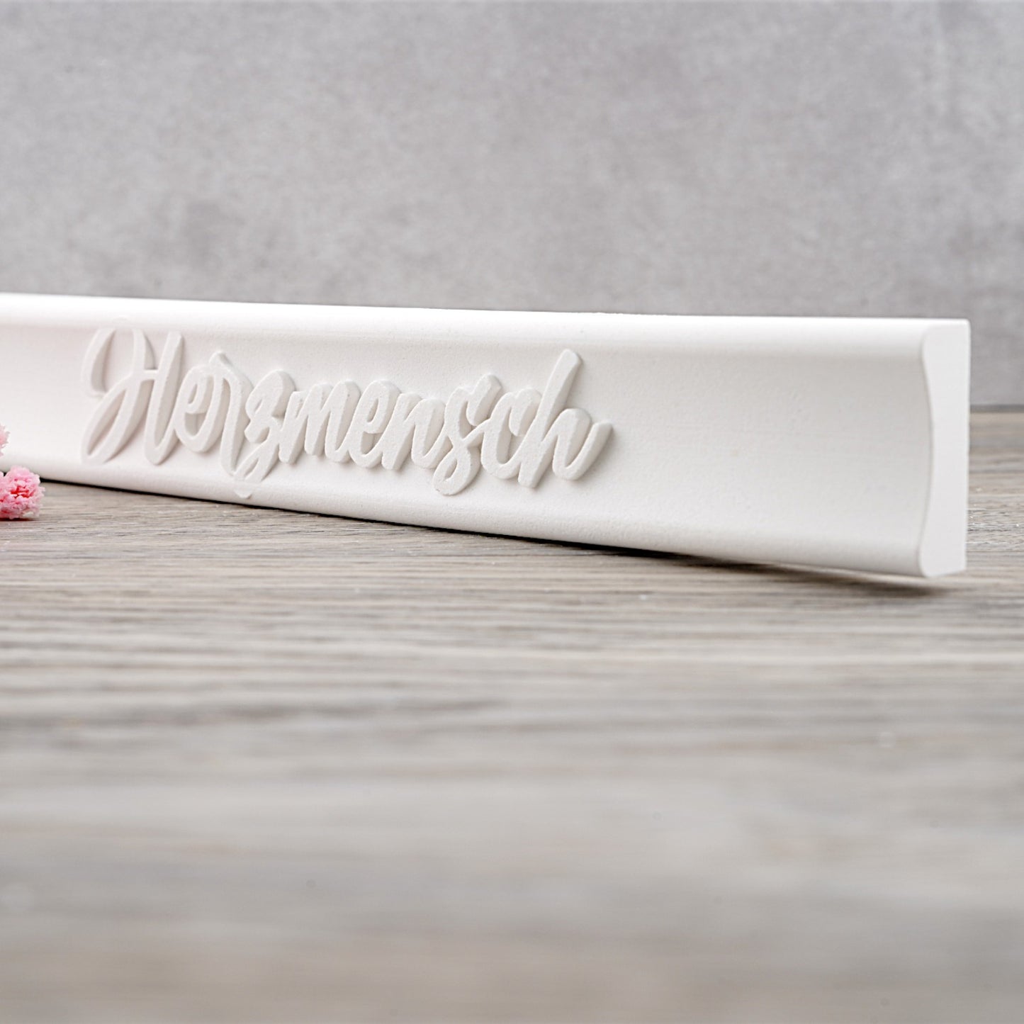 Klötzchen · Mini · "Herzmensch"