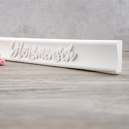 Klötzchen · Mini · "Herzmensch"