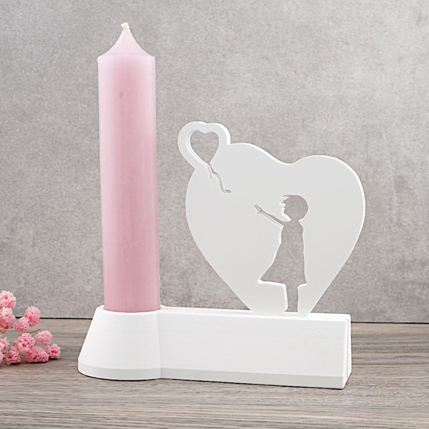 Silikon Gießform Einschieber Mädchen mit Luftballon