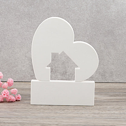 Silikon Gießform Einschieber Herz/Haus