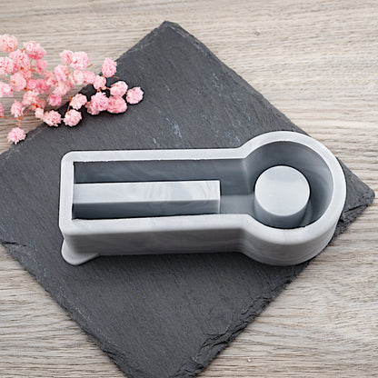 Silikon Gießform Kerzenhalter/Einschieber