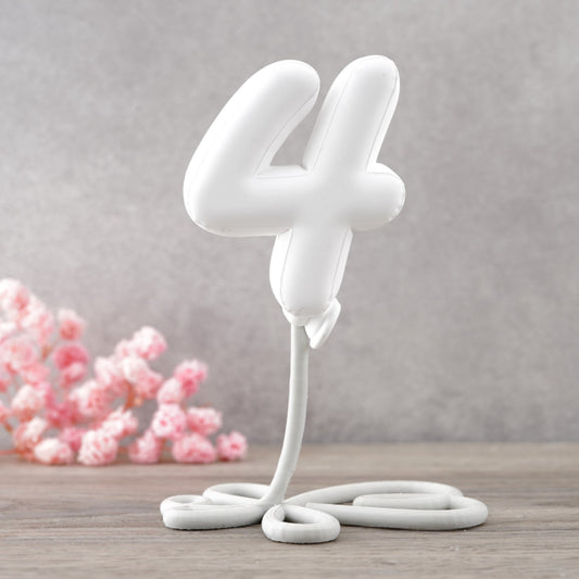 Balloonimal Ziffer 4 [Silikon-Gießform]