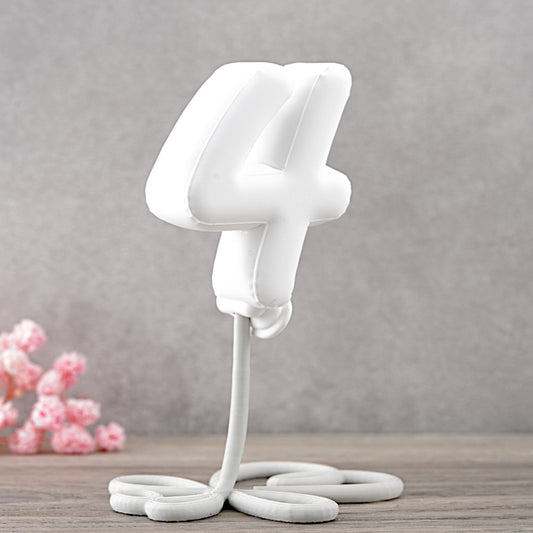 Balloonimal Ziffer 4 [Silikon-Gießform]