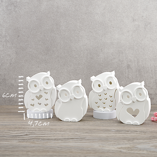 EMMA Eule "mittel" 6cm - Lichtkörper [Silikon-Gießform]