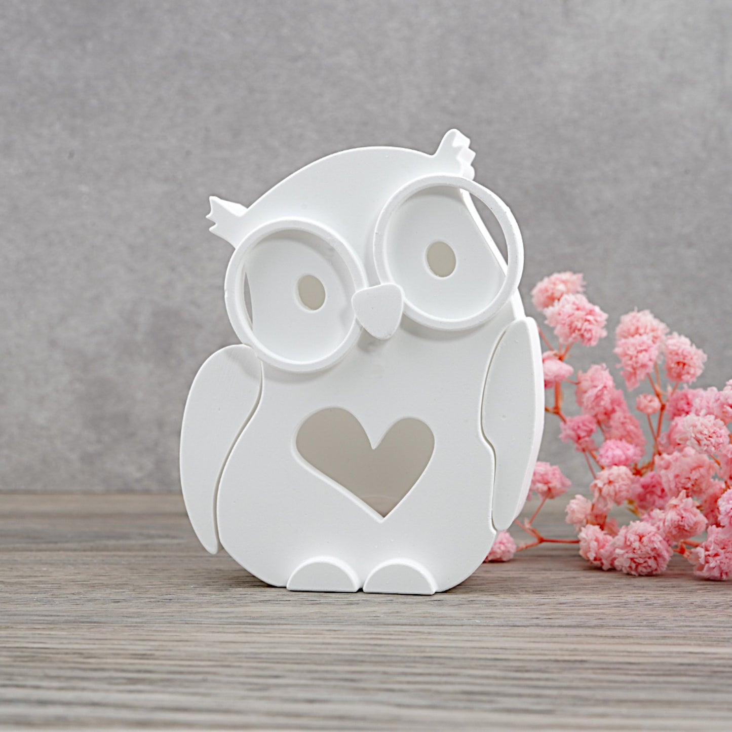 EMMA Eule "mittel" 6cm - Lichtkörper [Silikon-Gießform]