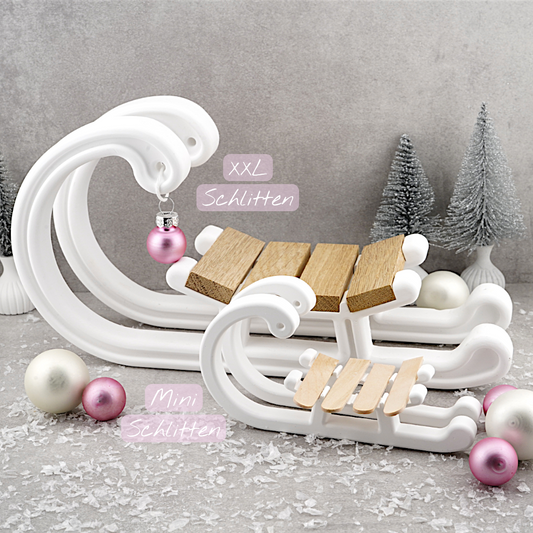 Mini Schlitten "abgerundet" Silikon Gießform