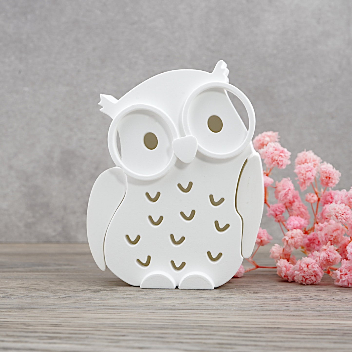 EMMA Eule "mittel" 6cm - Lichtkörper [Silikon-Gießform]