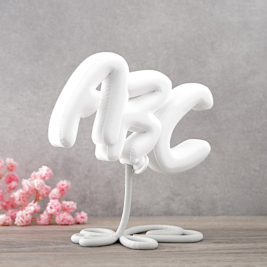 Balloonimal Schriftzug "ABC" [Silikon-Gießform]