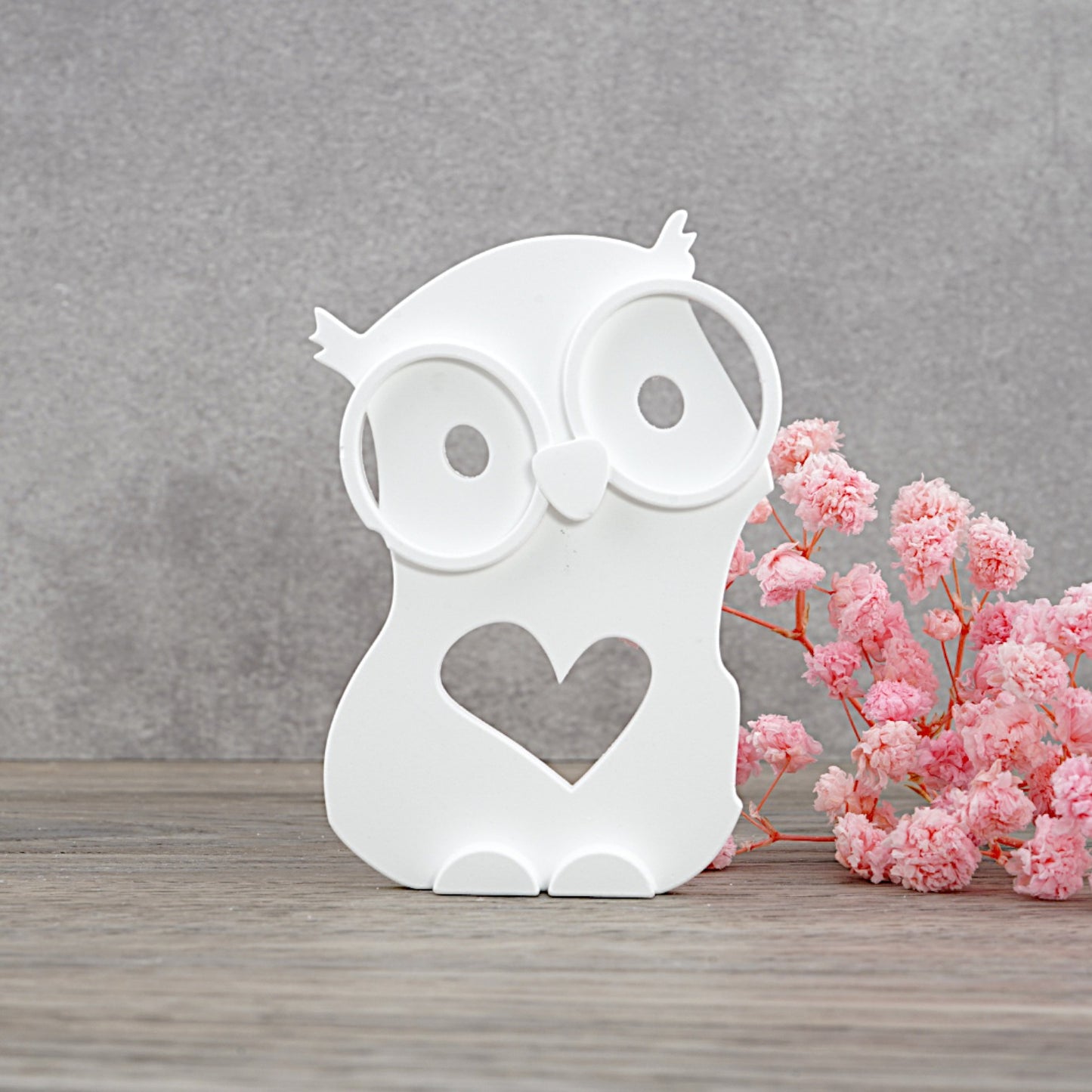 EMMA Eule "mittel" 6cm - Lichtkörper [Silikon-Gießform]