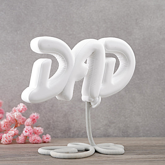 Balloonimal Schriftzug "DAD" [Silikon-Gießform]