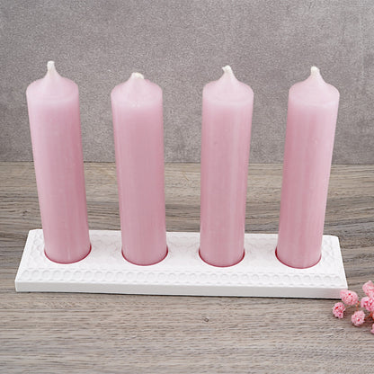 Kerzenständer · 4er · Lochgitteroptik