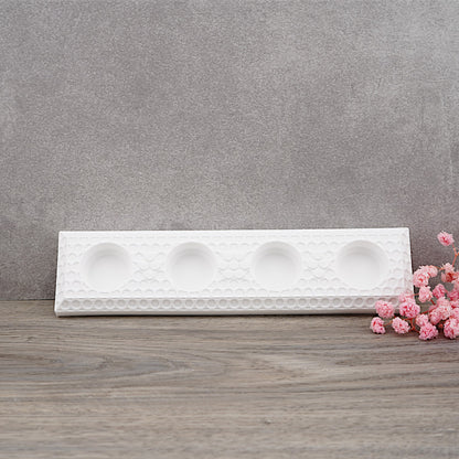 Kerzenständer · 4er · Lochgitteroptik