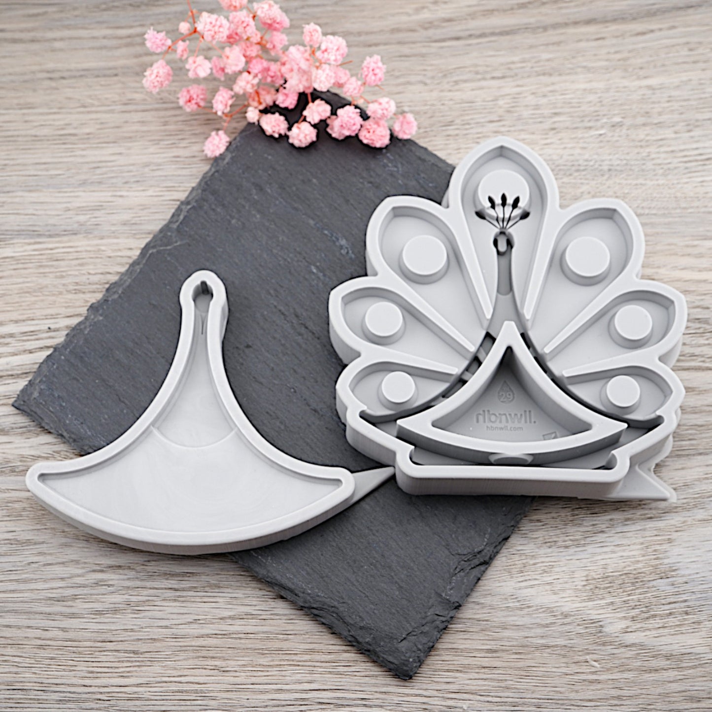 Pfau [Silikon-Gießform]