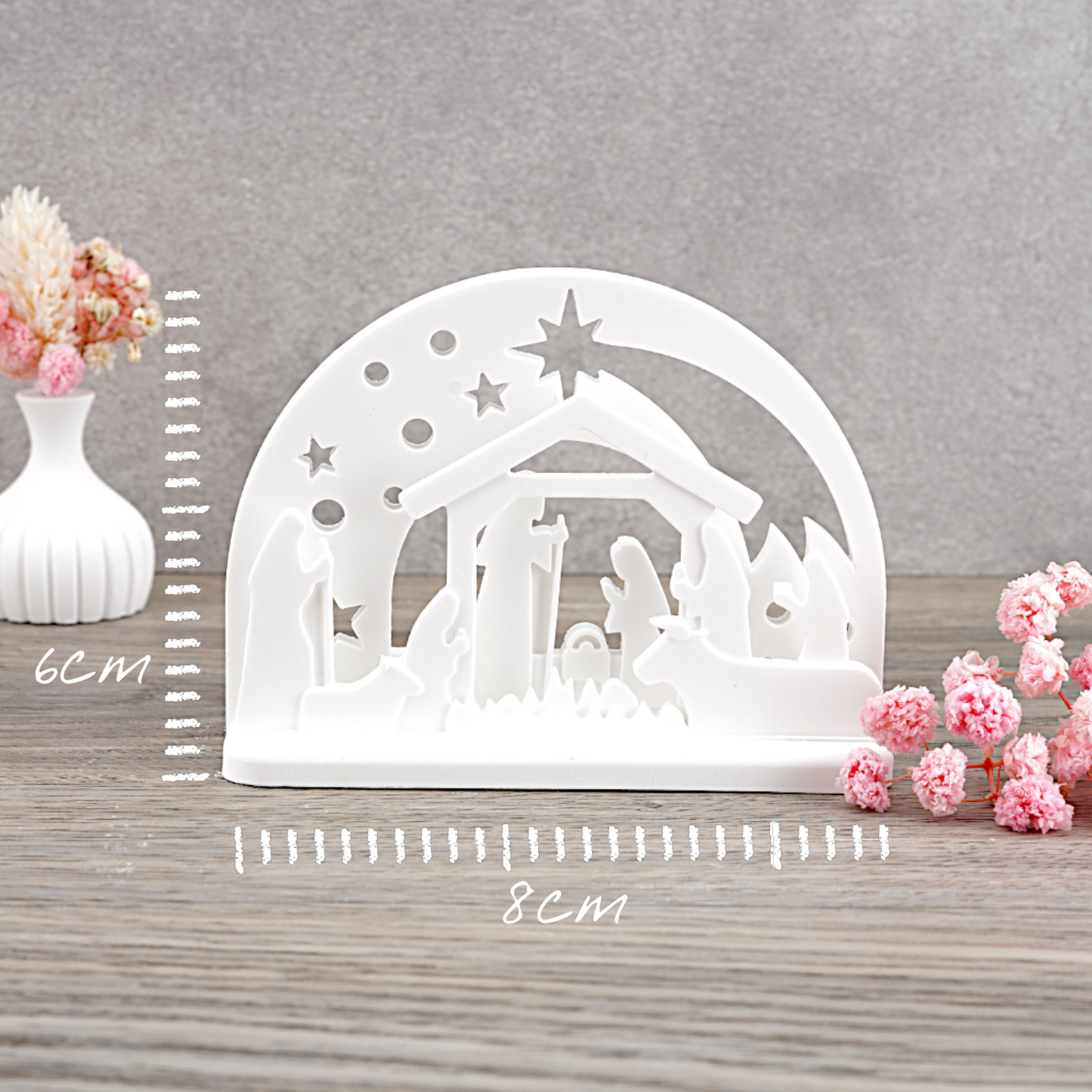 Leuchtbogen "mini Krippe" [Silikon-Gießform]