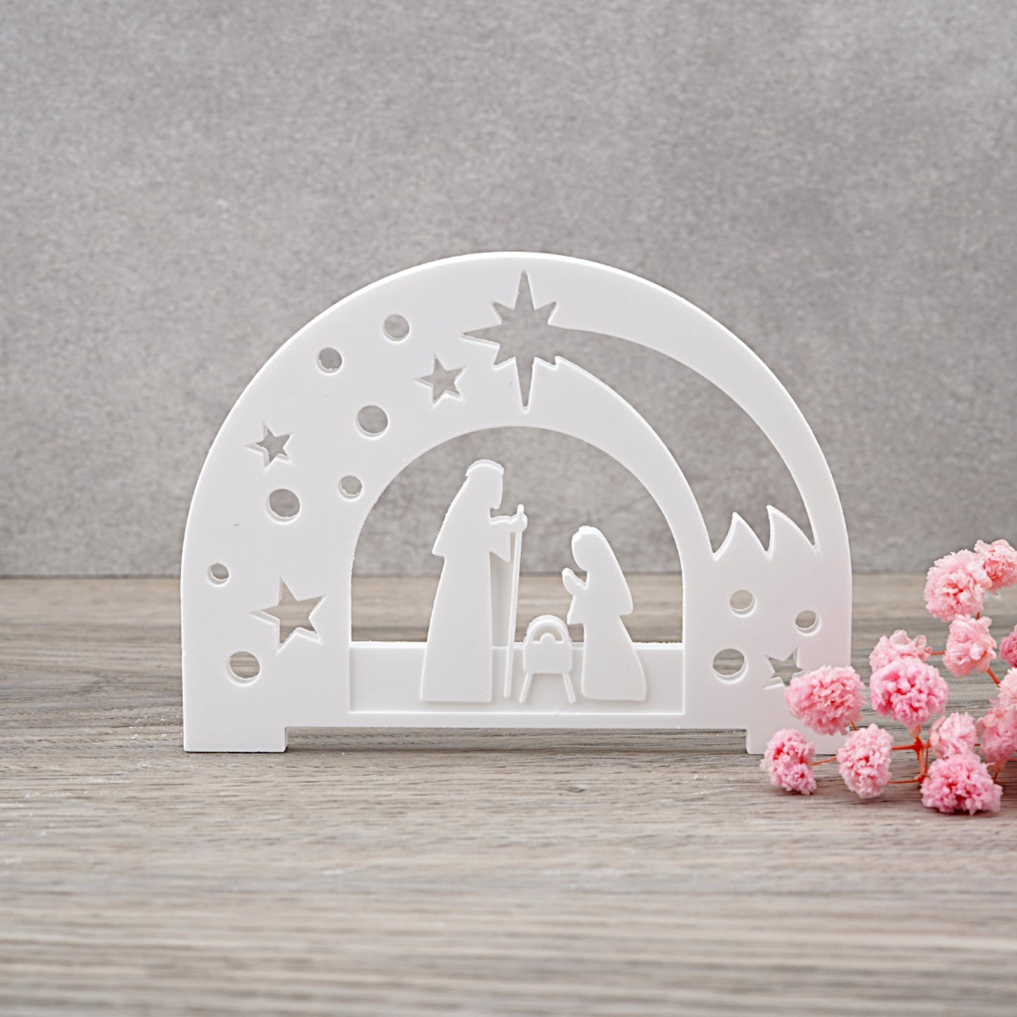 Leuchtbogen "mini Krippe" [Silikon-Gießform]