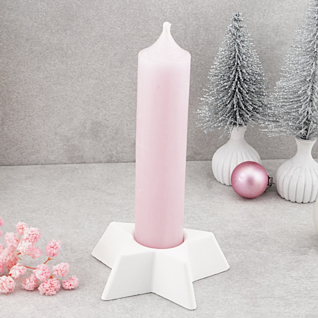 Silikon Gießform Kerzenständer Stern