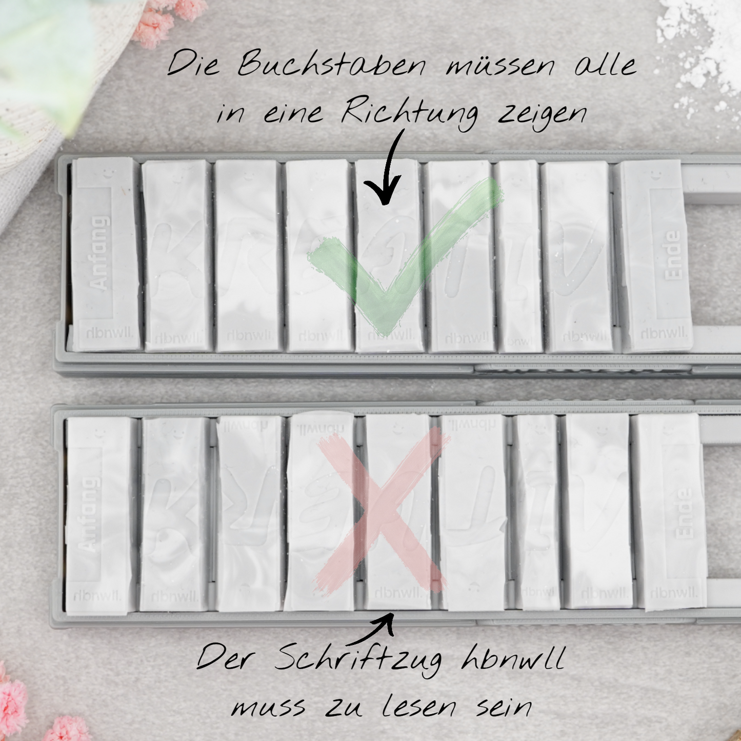 Letterino · Letter Einzeln · Typ B · Vertikal · A-Z